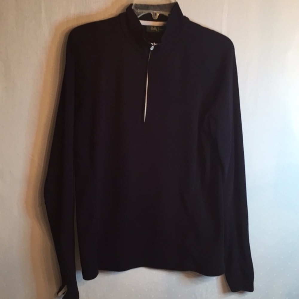 Clover by Bobby Jones Pima Cotton Pullover Navy  L  Large